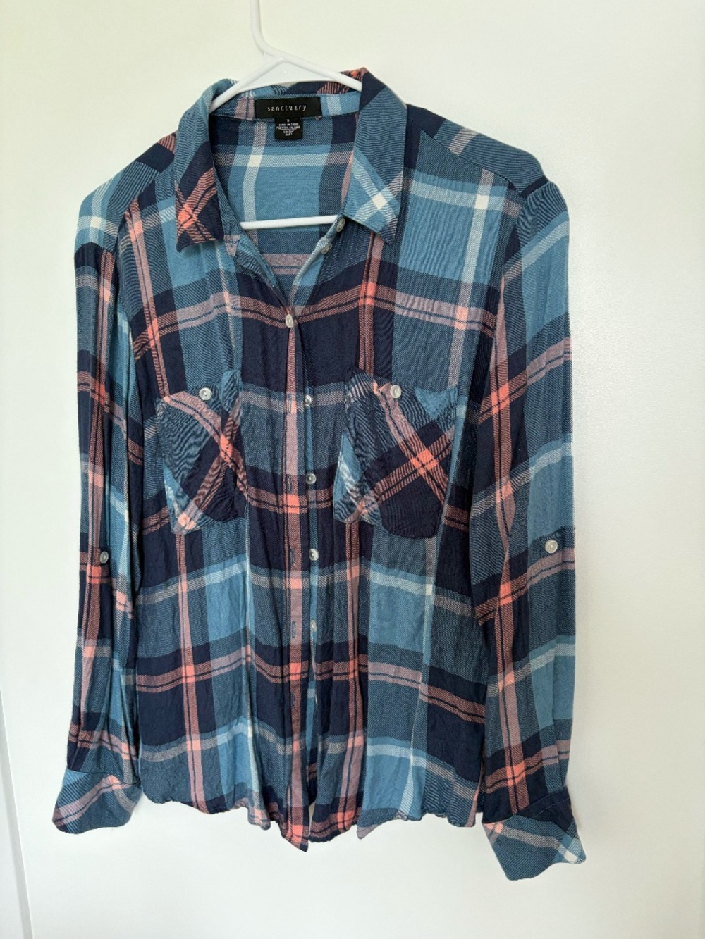 Fun Flannel Fall Shirt Size Small